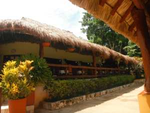 Handy bar for once you're done swimming.